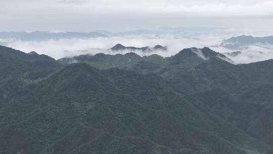 雨后云海山峦叠嶂航拍