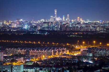 6k|百望山俯瞰北京cbd夜景