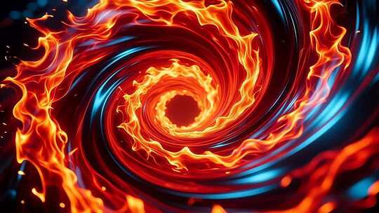 火焰旋涡穿梭合集4K