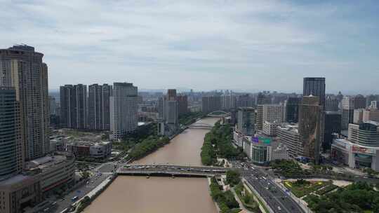 浙江宁波城市建设航拍