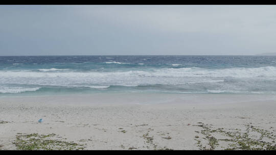塞班岛海岛海浪素材实拍