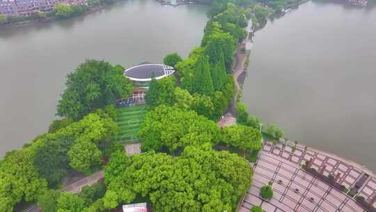 安徽芜湖航拍城市地标风景风光素材