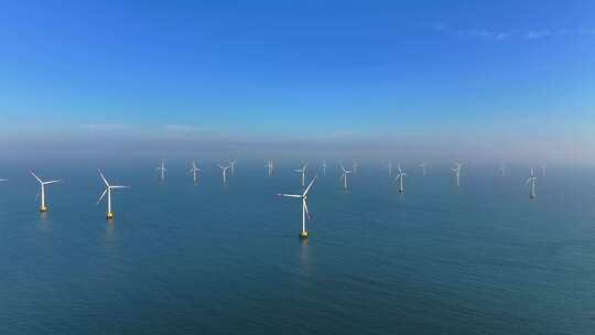 风电 风机 风场 海上新能源 海岛风力发电