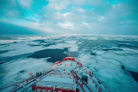 海洋南极洲延时旅行雪