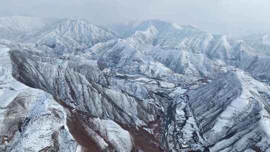 冬季雪景 唯美雪山风景