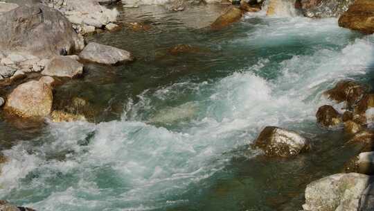 山涧溪流水花小河