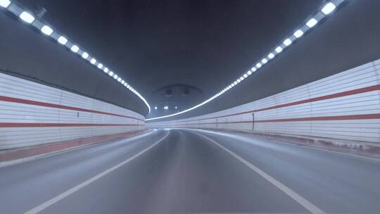 高速公路 隧道穿梭视频素材模板下载