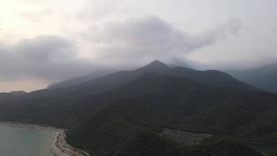 深圳杨梅坑度假村大海风光航拍