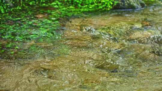绿色自然小溪流水纯净水资源
