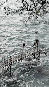 香港大海边的风景