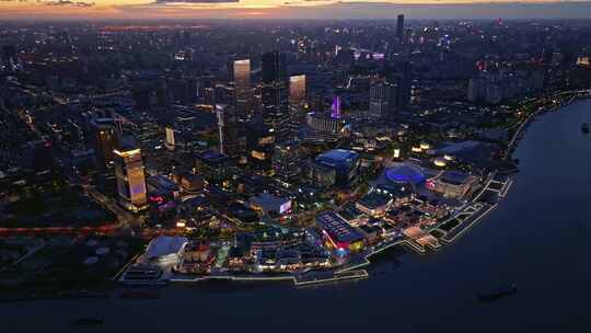 上海徐汇滨江西岸艺术中心CBD航拍