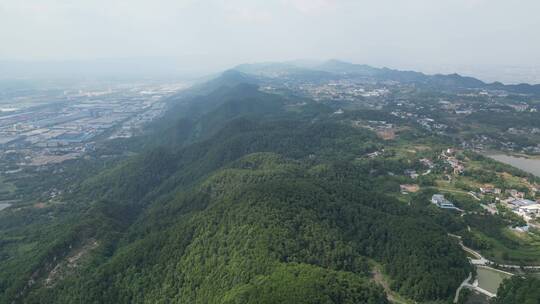 重庆沙坪坝中梁山脉自然风光航拍风景视频素材模板下载