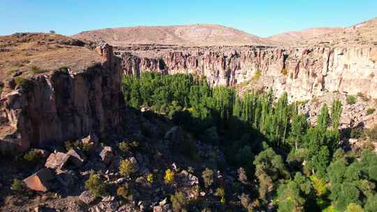 峡谷，峡谷，沙漠，卡帕多西亚