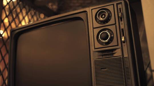 90年代老上海怀旧老电视机4K视频素材模板下载