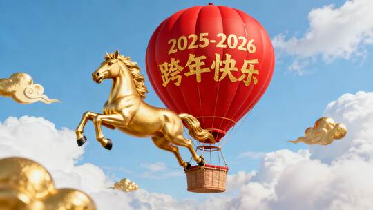 2026马年跨年元旦新春新年祝福视频素材