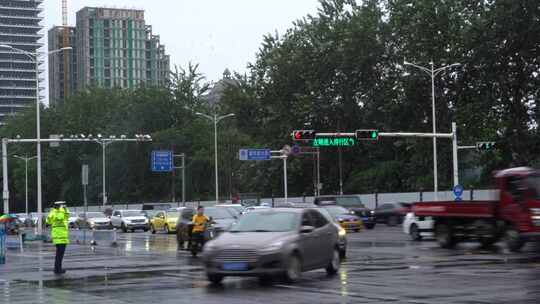 雨天 下雨 城市风光 写意 台风 雨中景色