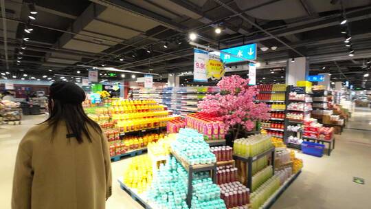 超市购物  超市环境  超市商品视频素材模板下载