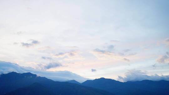 苍山云海日落延时