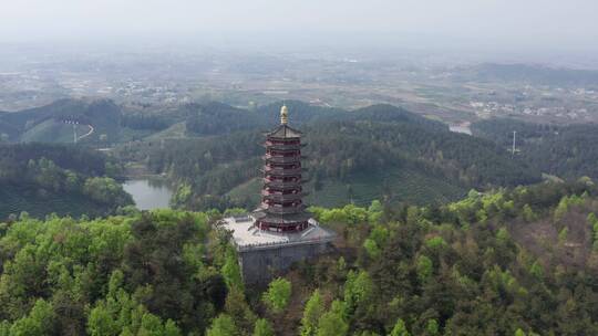 航拍光山净居寺