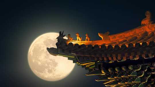 月亮中秋节圆月团圆