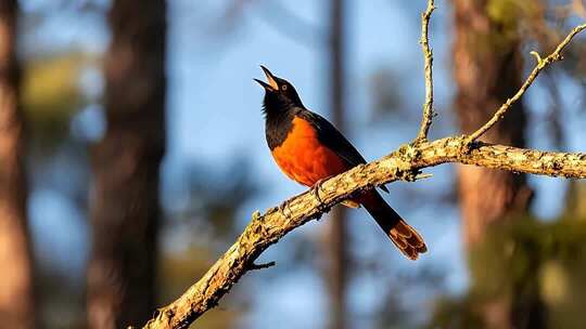 北美红腹美洲鹫鸣叫