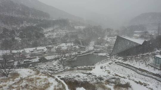 2022年第一场雪，青山粉黛