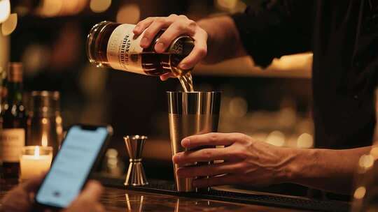 昏暗的复古风格酒吧