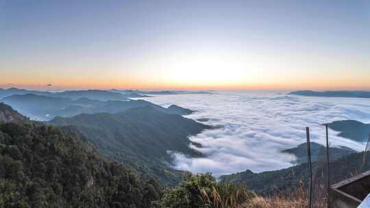 福州五奇山日出云海