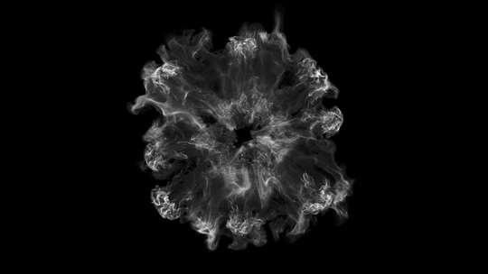 4K烟雾圆心圆环向外扩散粒子视频素材 (35)