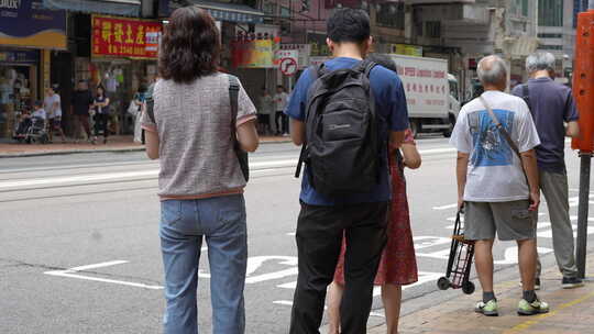 香港城市街头街道街区