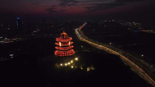 君山寺夜景