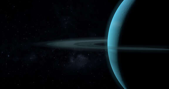 外层空间的天王星行星