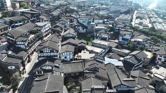 贵州省遵义市仁怀茅台镇古代建筑风光