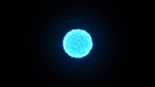 蓝色能量球火球