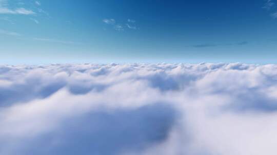 云层穿梭 云海飞行