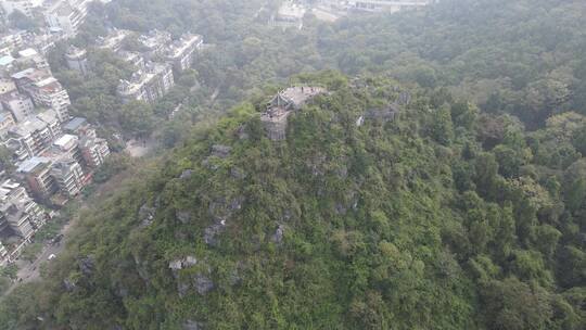 航拍广西桂林旅游城市