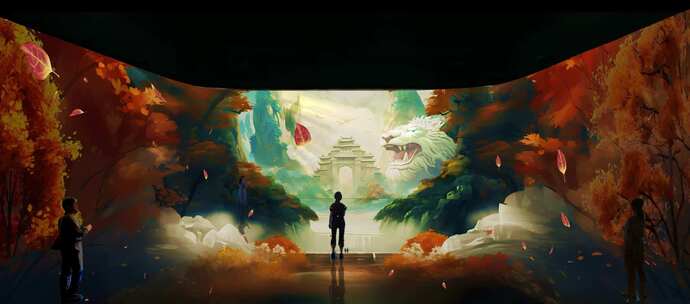 山海经-开明兽沉浸式空间效果