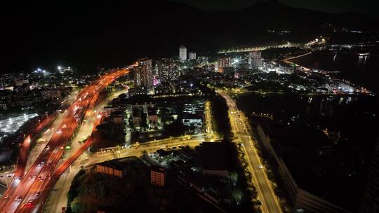 深圳盐田区城市夜景