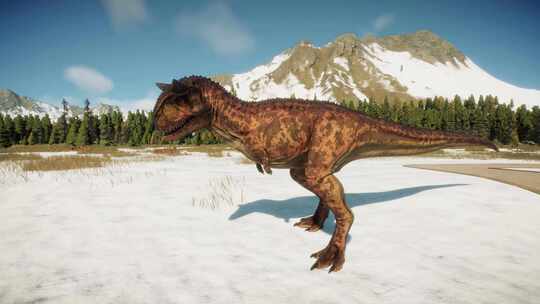 食肉牛龙肉食龙恐龙三叠纪侏罗纪白垩纪三维 (2)