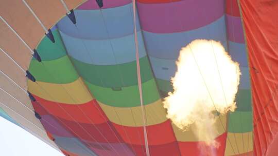 合集 热气球喷火升格视频
