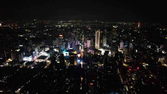 江苏 南京 城市宣传  夜景 灯光 大景 航拍