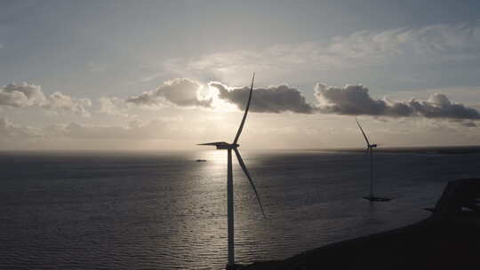 沿海风力涡轮机发电