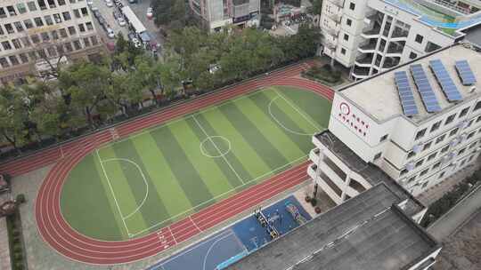 武汉江岸区育才小学航拍