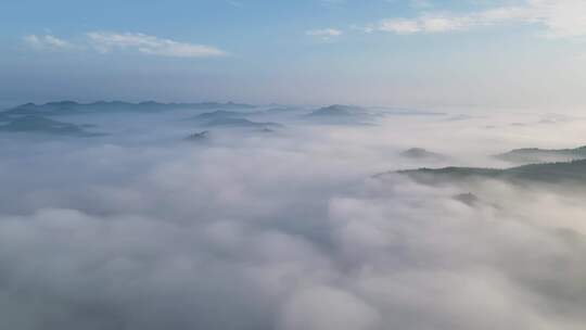 南充市嘉陵区云海涌动