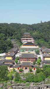 竖版视频湖北鄂州市西山风景区古灵泉寺