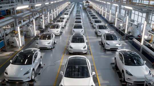 新能源汽车工厂生产线
