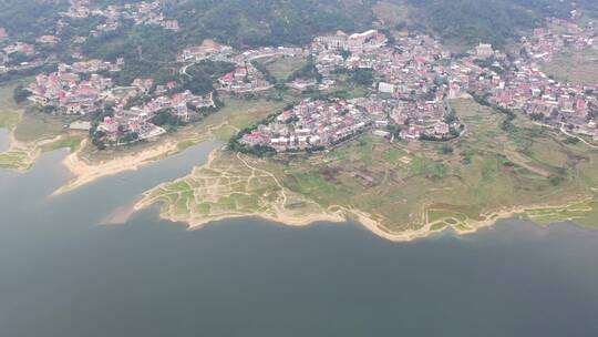 乡村振兴黄河生态发展农村湿地河边田野农田