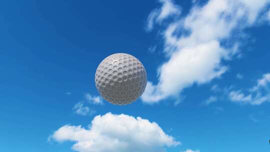 高尔夫球空中飞行 高尔夫球