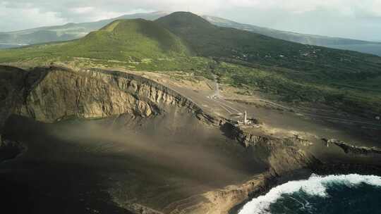 火山岛自然风光航拍