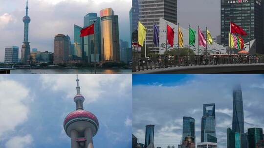 上海宣传片 繁华都市上海写字楼近景拍摄